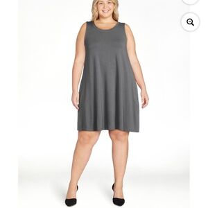 Time and Tru Women’s Metal Night Sleeveless Knee Length Knit Dress XXXL NWT